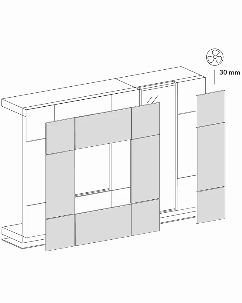 Solarix facade visual showing integrated BIPV panel construction